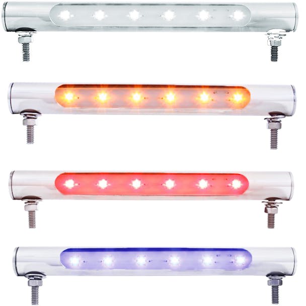 6 LED Stainless Steel License Plate Tube Lights