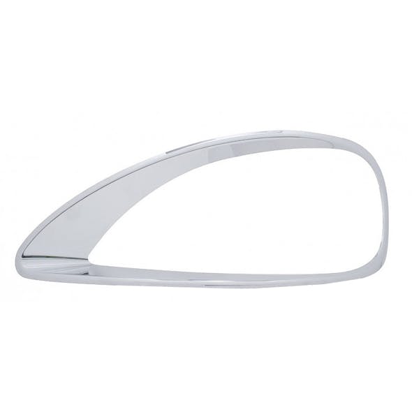 Freightliner Columbia Headlight Bezel for Headlamps Chrome Plastic Driver