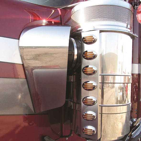 Kenworth W900 Blank Air Filter Shroud Elephant Ear On Truck