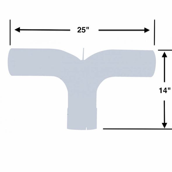 5" Chrome Y Pipe Universal Application