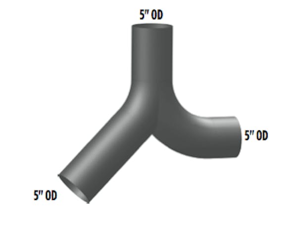 Kenworth W900 T600 T800 Exhaust 5" Y Pipe K180-18028