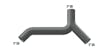 Kenworth W900 T600 T800 Exhaust 5" Y Pipe K180-14766