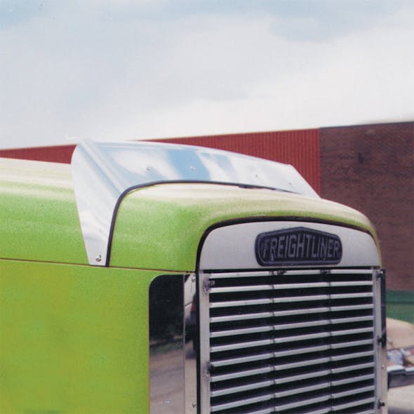 Freightliner FLD 120 Bug Deflector Bug Shield Green Truck