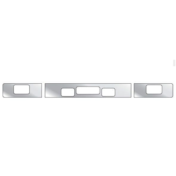 Freightliner FLD Bumper Trim With 2 Step, Tow Pin Holes, & Fog Light Holes