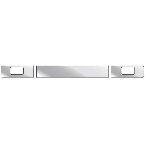 Freightliner FLD Bumper Trim With Blank Center & 2 Fog Light Holes