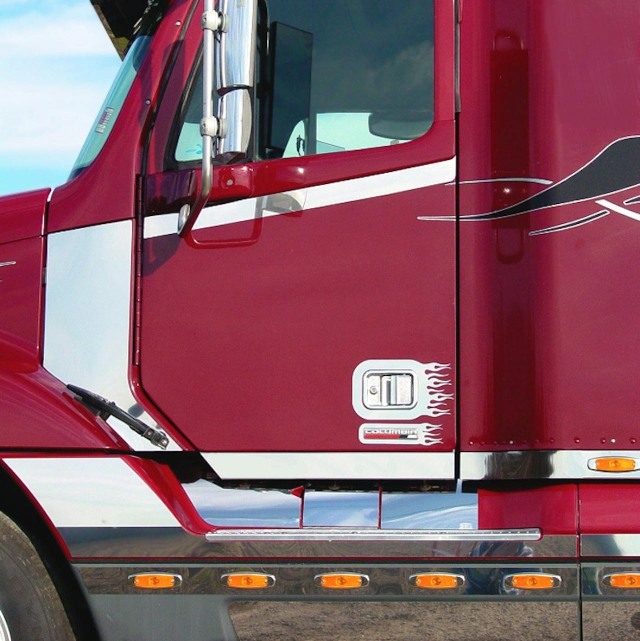 Freightliner Semi Truck Accessories Behind Cab Steel Single Spare
