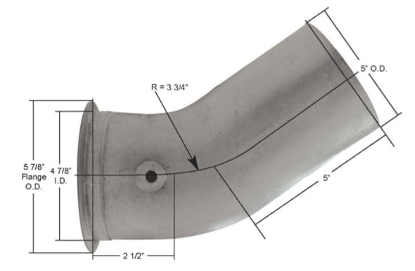 Freightliner Classic Exhaust Turbo Pipe 04-16460-009 Replacement