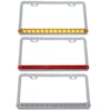 Universal 14 LED Chrome License Plate Frame