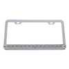 Universal 14 LED Chrome License Plate Frame Clear