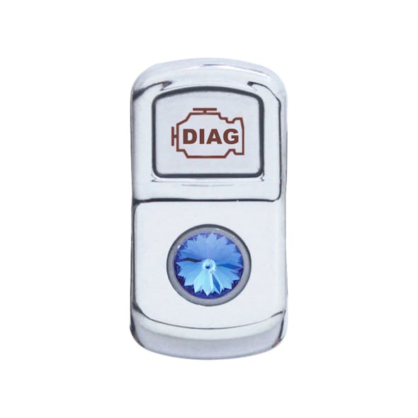 Chrome Diagnostic Switch Cover Blue