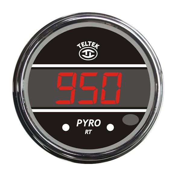 Truck Pyrometer Teltek Gauge With Mounting Hole - Red