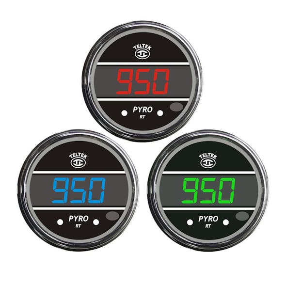Truck Pyrometer Teltek Gauge With Mounting Hole Color Display Options
