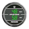 Truck Dual Display Applied Brake Front/Rear TelTek Gauge - Green