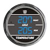 Truck Dual Display Front & Rear Axle Temperature TelTek Gauge - Blue