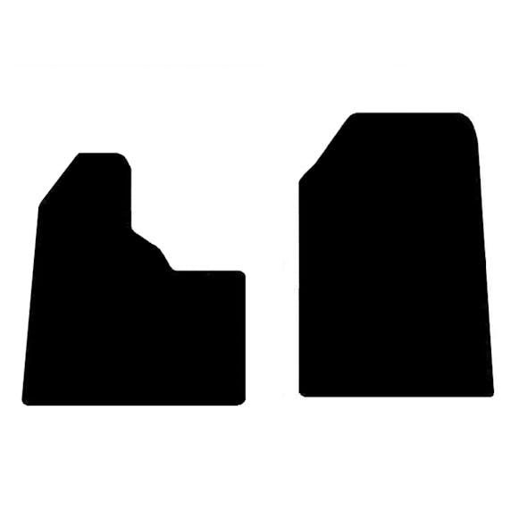 Peterbilt 357 377 378 & 379 Floor Mats Front Two-Piece Carpet Black