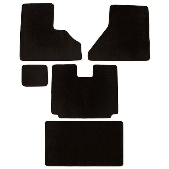 Freightliner Century Columbia & Coronado Floor Mats 5 Piece Kit Carpet Black Manual