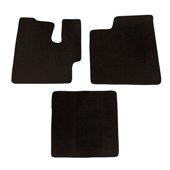 Kenworth T660 T800 W900 Floor Mats 3 Piece Kit Carpet Black Manual Transmission