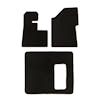 Peterbilt 389 388 386 Floor Mats 3 Piece Kit 2008 & Newer WITH Thermos Holder Carpet Black