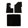 Peterbilt 389 388 386 Floor Mats 3 Piece Kit 2008 & Newer NO Thermos Holder Carpet Black