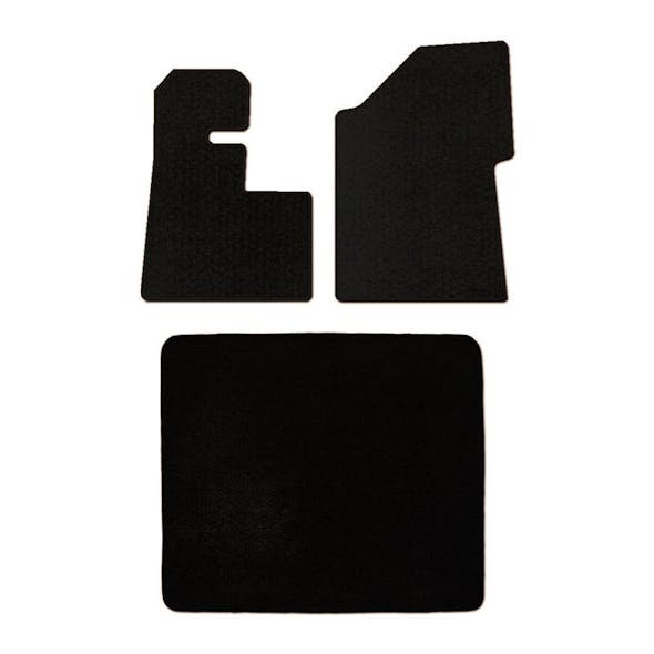 Peterbilt 389 388 386 Floor Mats 3 Piece Kit 2008 & Newer NO Thermos Holder Carpet Black