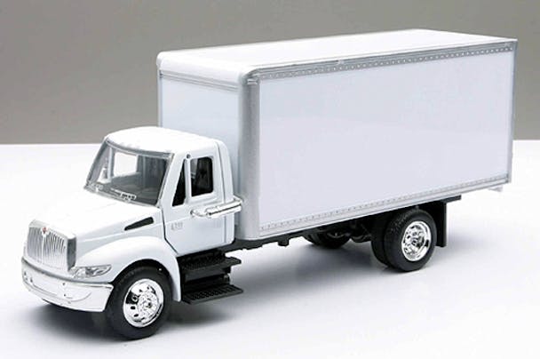 International 4200 White Box Truck 1/43 Scale
