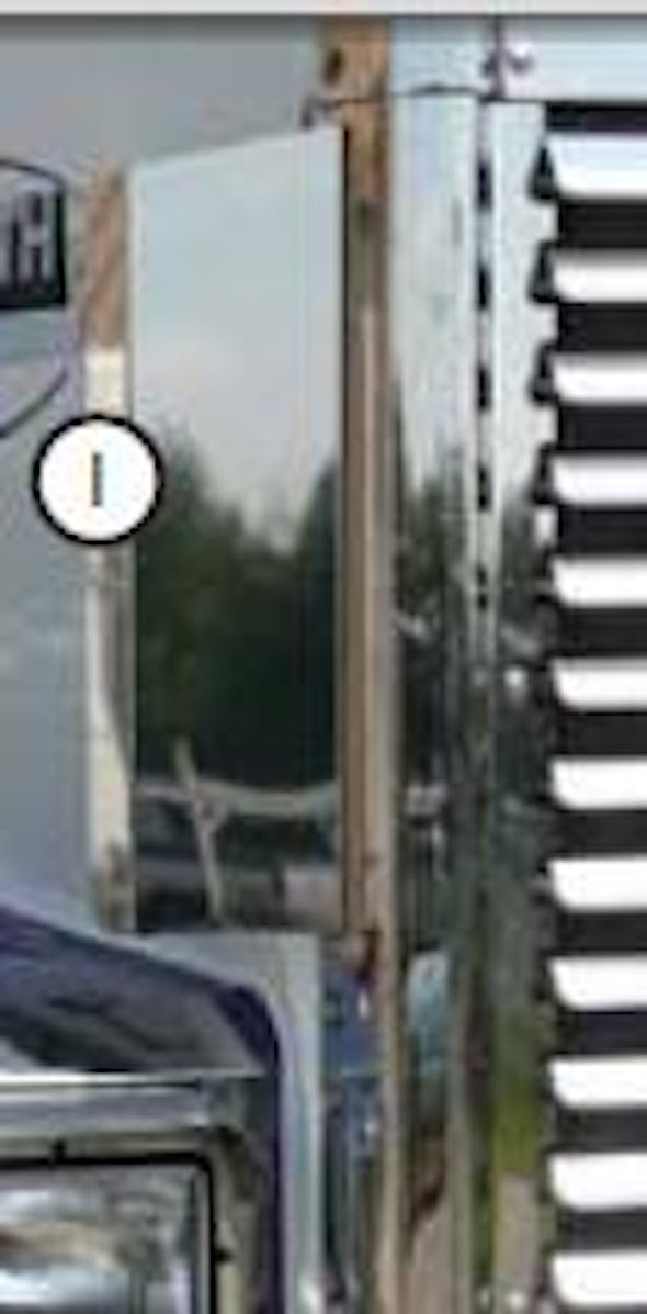 Kenworth W900B Short Hood Side Grill Deflectors