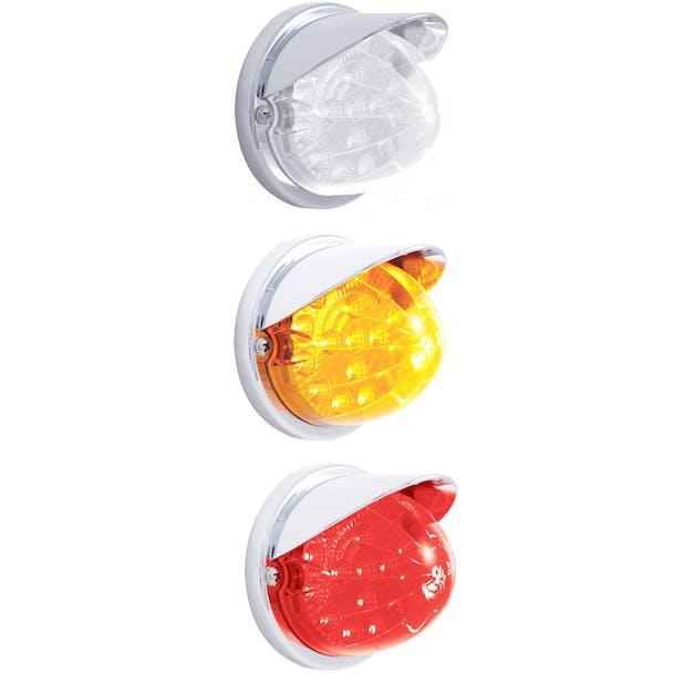 17 LED Flush Mt Watermelon Reflector Lights - All Colors