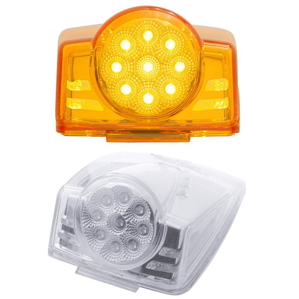 19 LED Reflector Cab Light Amber and Clear