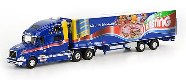 Rasting Volvo VN 780 With 2-Axle Thermo King Reefer Trailer 1/50 Scale