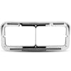 Flatline Dual Rectangular Headlight Bezel - Clear/Amber