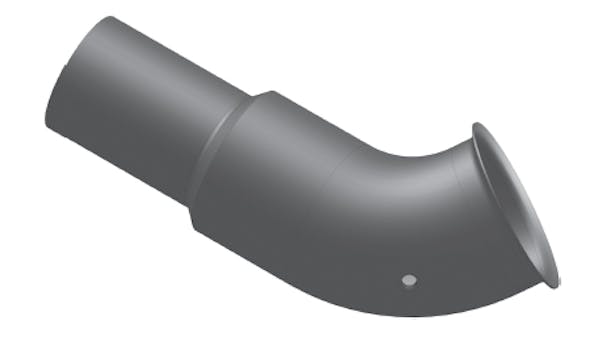 Mack R Series Aluminized Turbo Pipe 4ME-4891M