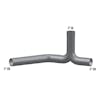 Peterbilt 359 Aluminized Y Pipe 14-12308Y - Dimensions