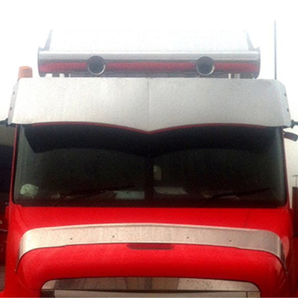 Freightliner Century 18" Wicked Drop Visor 2003 And Older - Blank