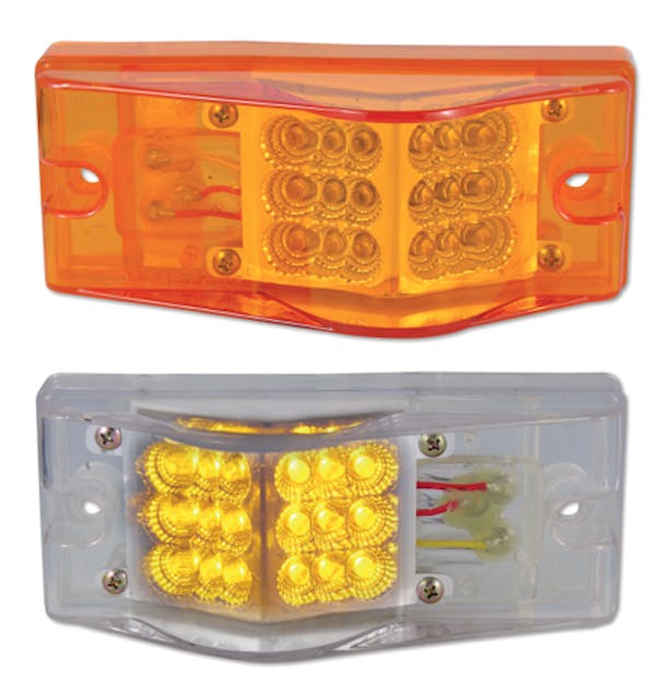 Rectangular Amber Clearance Marker LED