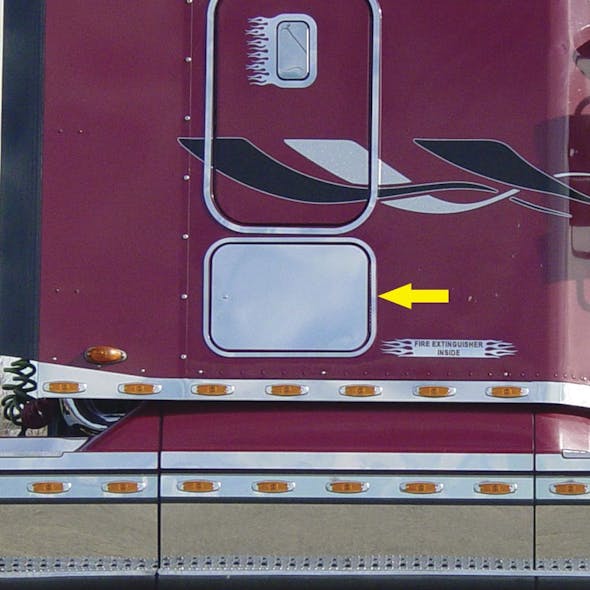Freightliner Columbia 2004 And Newer Storage Door Surround