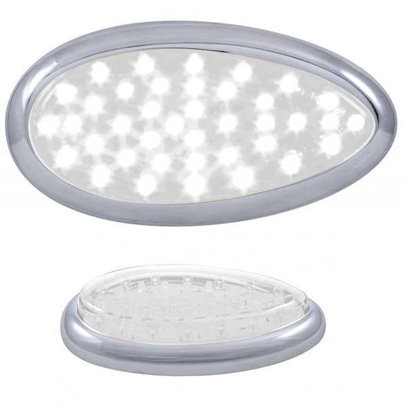 Freightliner Cascadia LED Teardrop Signal Light Clear