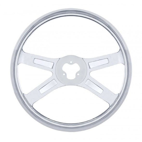 Spider Stainless Steel 18" Steering Wheel