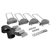 Dyna Light Security Headache Rack With Chain Racks & 24" Trays - Mounting Kit