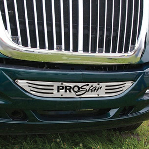 International ProStar Bumper Logo Insert Close Up