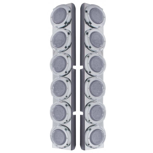 Peterbilt 379 389 Rear Air Cleaner Light Bar With 12 LEDs & Clear Lens