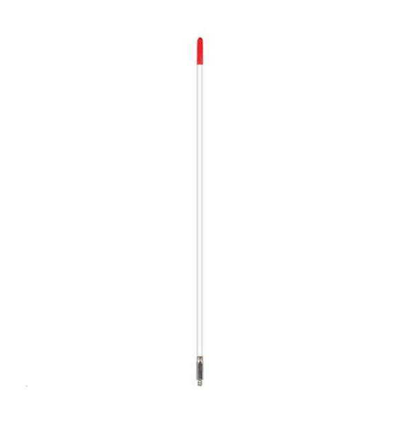 4' Francis White Hot Rod Fiberglass CB Antenna