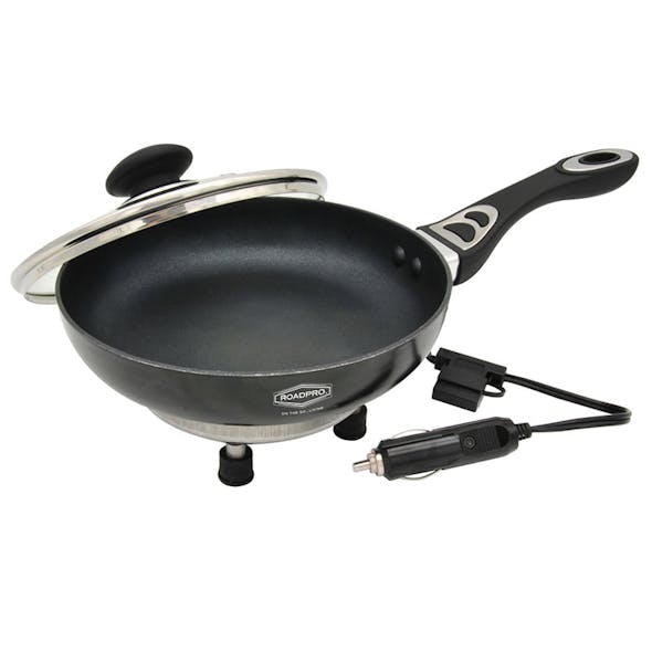 RoadPro Portable Non-Stick Frying Pan - Angle View