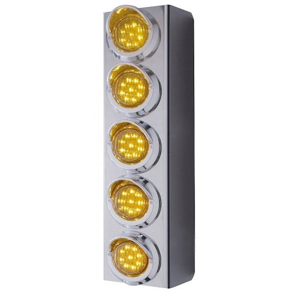 Kenworth W900 13" Donaldson Front Air Cleaner Light Bar With 2" LEDs