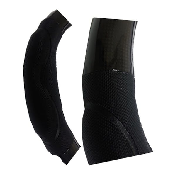 18" Memory Foam Grip Black Carbon Fiber Style Steering Wheel Cover