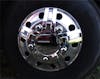 Spyder Series Chrome Front Axle Wheel Cover- On Truck 2