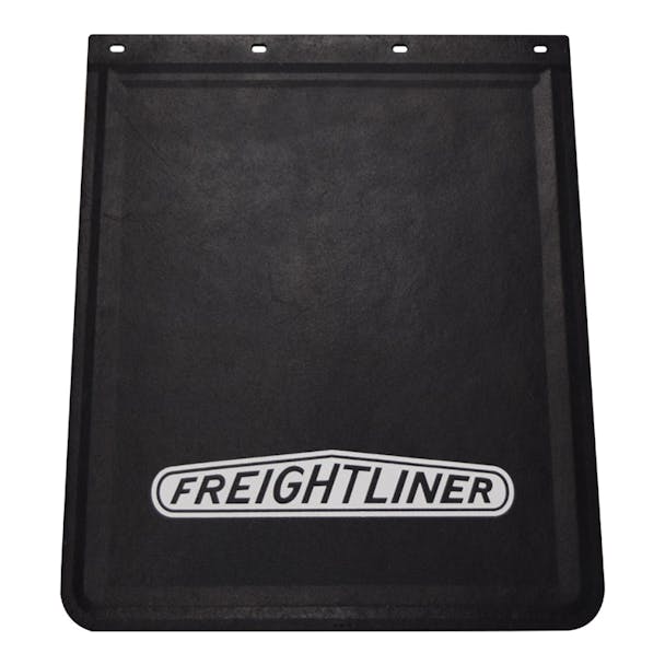 Rubber Mud Flap With White Freightliner Logo 24" x 30"