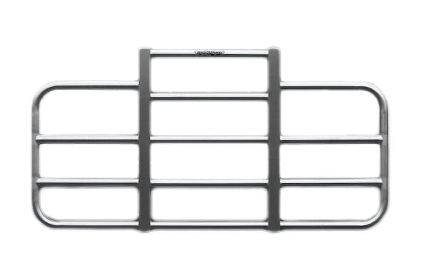 Peterbilt 388 389 Full Bar Over Headlight Rig Guard Brushed Aluminum
