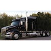Peterbilt 579 Sleeper Panels Stainless Steel Black Truck