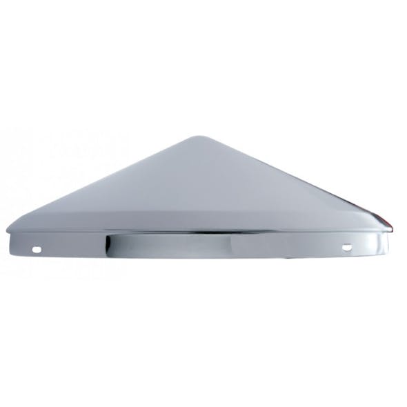 Chrome No Notch Pointed Front Hub Cap With 1/2" Lip