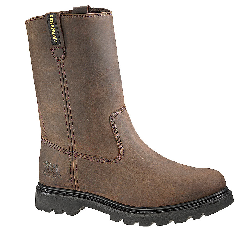 Trucker steel cheap toe cap boots